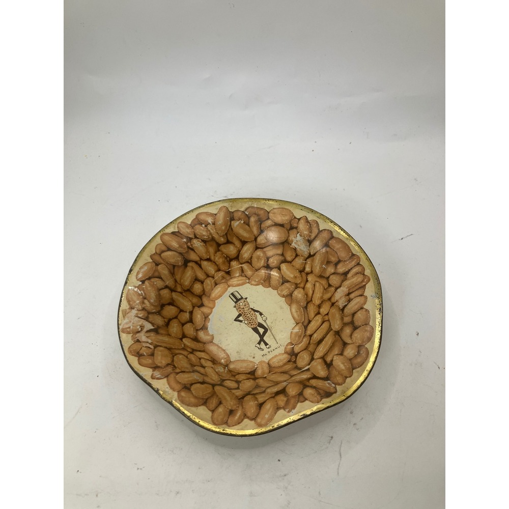 Vintage Mr. Peanut Bowl Trinket Dish Decorative Nut‎ Design Collectible